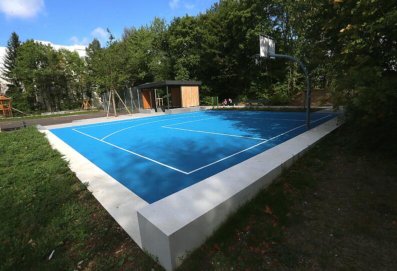 Neu dazu gekommen ist die Streetball-Anlage.