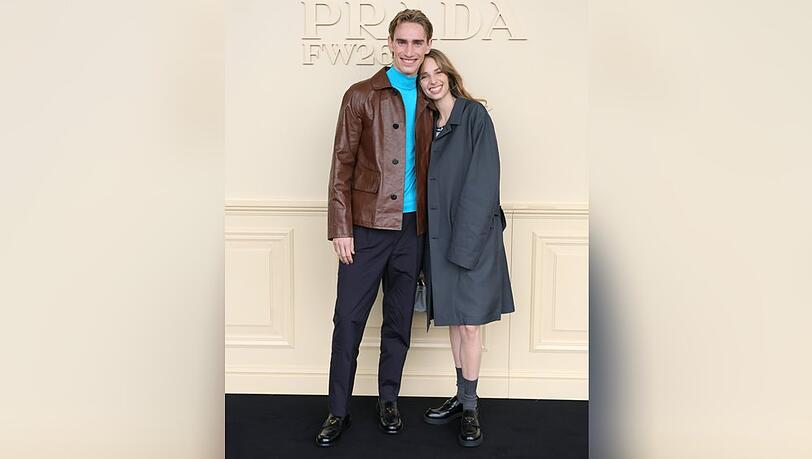 Ethan und Maya Hawke strahlten bei einer Modenschau von Prada.