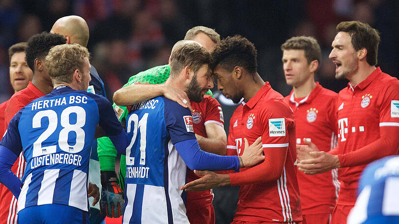 Hertha gegen Bayern - ein Kopf-an-Kopf-Rennen.