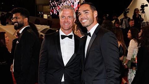 Ralf Schumacher (l.) und Étienne Bousquet-Cassagne in Cannes.