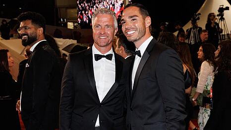 Ralf Schumacher (l.) und Étienne Bousquet-Cassagne in Cannes.