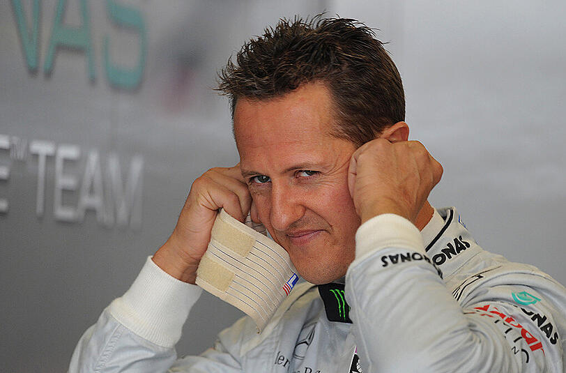 Mercedes-Pilot Michael Schumacher im Juli 2011 beim Großen Preis am Nürburgring.