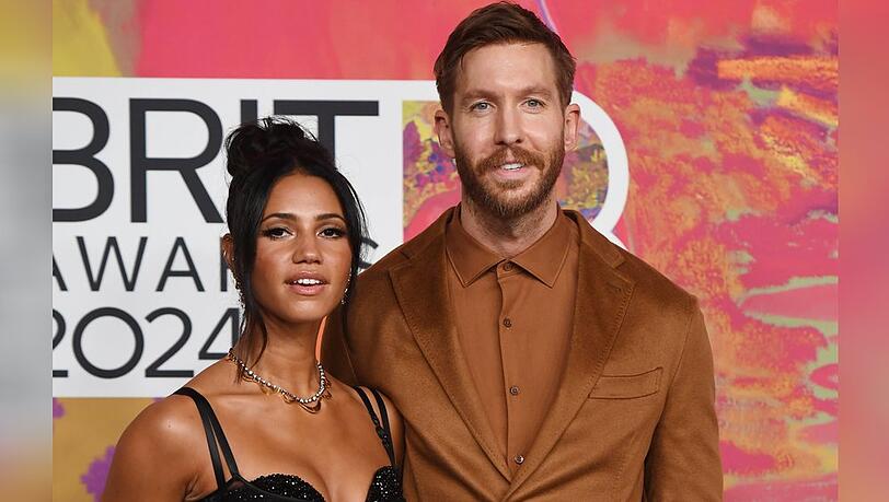 DJ Calvin Harris und seine Frau Vick Hope.