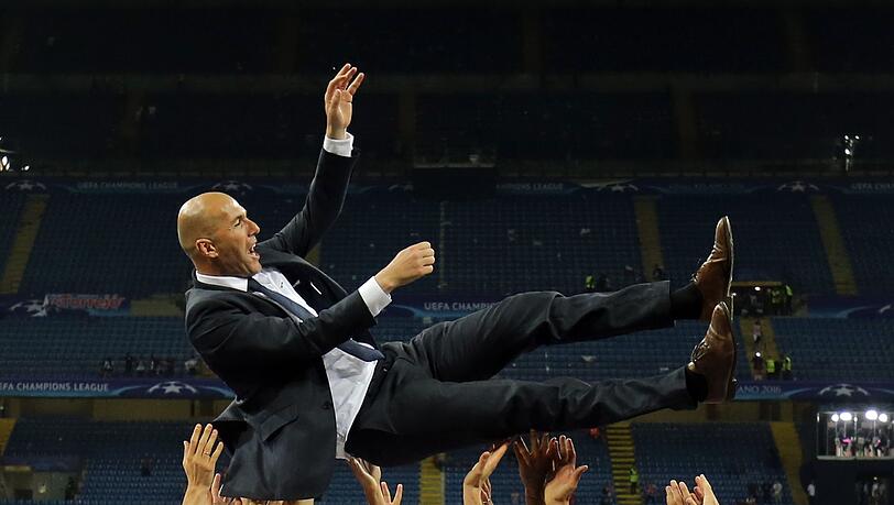 Mit Real Madrid feierte Zidane als Trainer eine Reihe von Triumphen. (Archivbild)