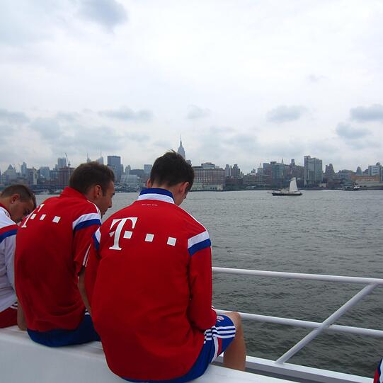 Weitere Bilder der Sightseeing-Tour des FC Bayern München.