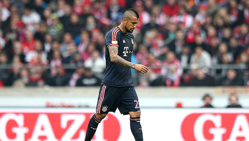 Keine halbe Stunde mit von der Partie: Der Chilene Arturo Vidal. Keine halbe Stunde mit von der Partie: Der Chilene Arturo Vidal.