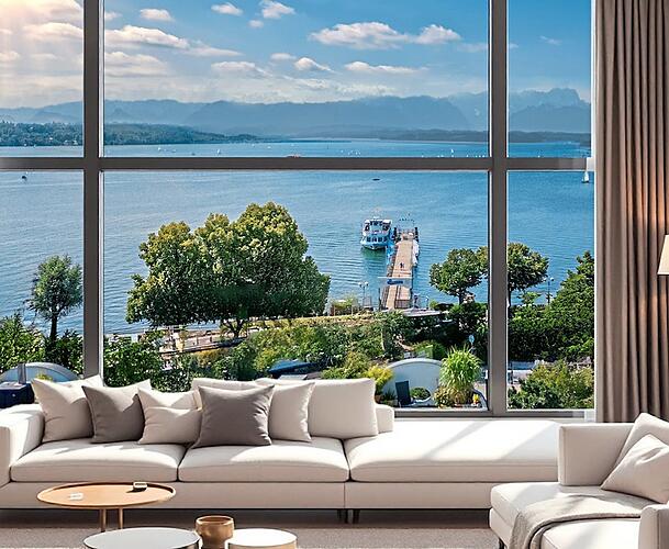 So könnte der Blick aus dem Penthouse auf den See aussehen. So könnte der Blick aus dem Penthouse auf den See aussehen.