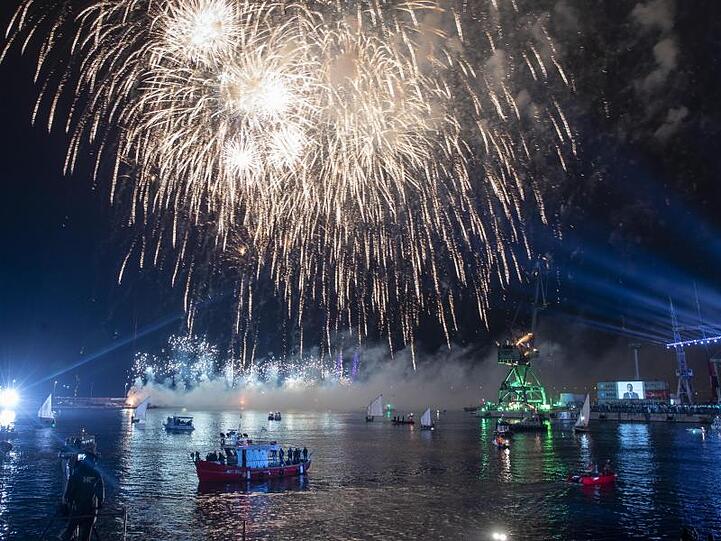 Zum Abschluss ein Feuerwerk: In Rijeka wurde die offizielle Eröffnung des Europäischen Kulturhauptstadtjahres gefeiert.