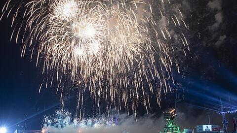 Zum Abschluss ein Feuerwerk: In Rijeka wurde die offizielle Eröffnung des Europäischen Kulturhauptstadtjahres gefeiert.