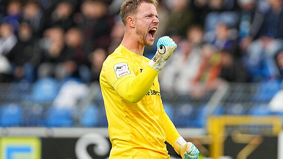 Blieb beim Sieg gegen Energie Cottbus zum zweiten Mal gegentorlos: Thomas Dähne. Blieb beim Sieg gegen Energie Cottbus zum zweiten Mal gegentorlos: Thomas Dähne.