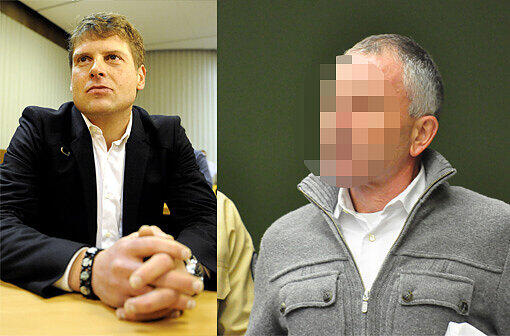 Der Angeklagte (re.): Peter R. sponsorte Rad-Profis. Bekam Jan Ullrich Geld vom Buchhalter?