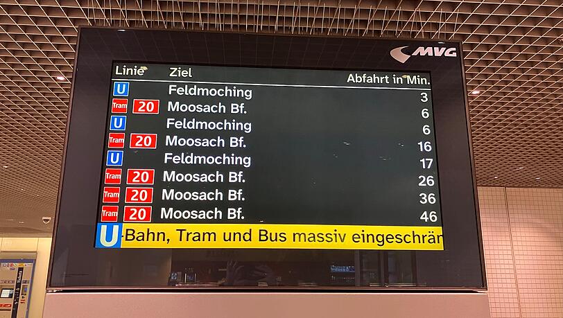 Auf der Linie U2 und der Tram 20 fahren vereinzelt Bahnen. Auf der Linie U2 und der Tram 20 fahren vereinzelt Bahnen.