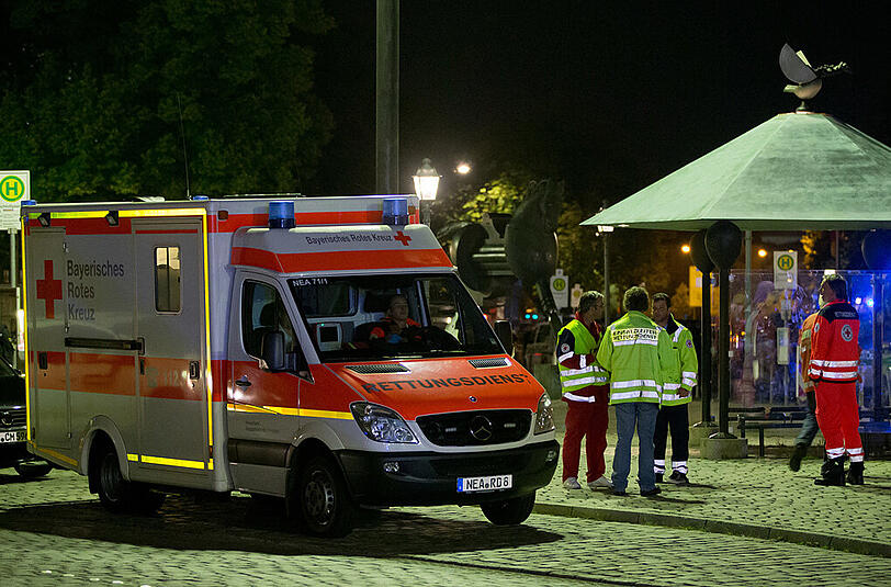 In Ansbach hat sich ein Bombenanschlag ereignet. Die ersten Bilder vom Tatort.