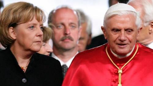 Rügt den Papst: Angela Merkel. Rügt den Papst: Angela Merkel.