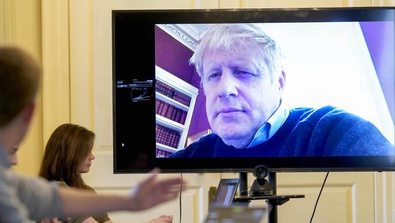Der britische Premierminister Boris Johnson musste sich in häusliche Isolation zurückziehen, nachdem er positiv auf das Coronavirus getestet worden war. Der britische Premierminister Boris Johnson musste sich in häusliche Isolation zurückziehen, nachdem er positiv auf das Coronavirus getestet worden war.