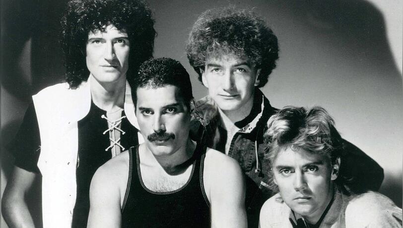 Die Band Queen mit dem verstorbenen Freddie Mercury.
