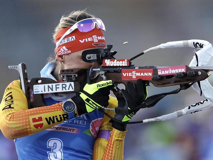 Sicherte Deutschlands Biathlon-Frauen Platz drei in der Staffel in Nove Mesto: Denise Herrmann.