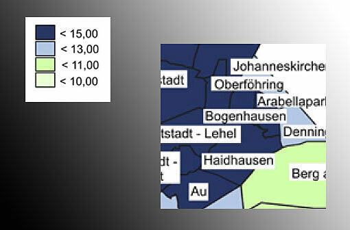 Bogenhausen - Johanneskirchen: 12,1 Euro/qm