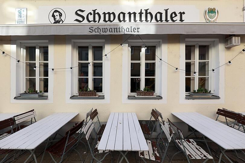 Das Lokal Schwanthaler in der Gollierstraße.