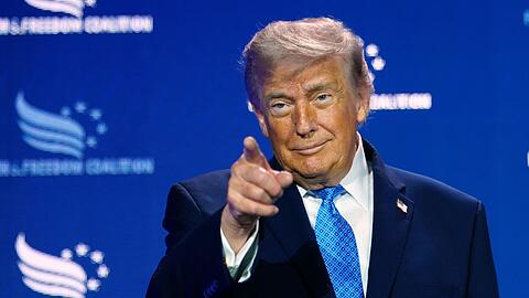 Trump verdiente Hunderte Millionen mit Krypto-Gesch&auml;ften. (Archivbild)