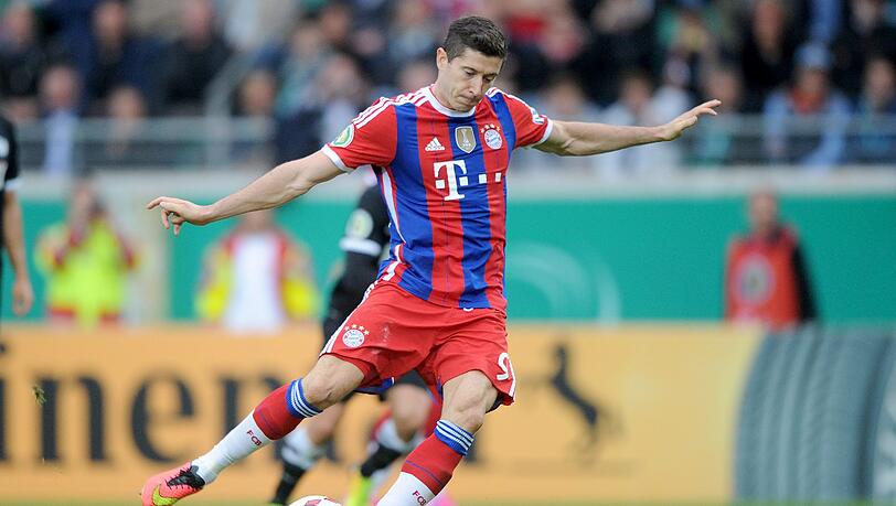 Nur ein Treffer in den ersten vier Liga-Spielen: Bayern-Stürmer Robert Lewandowski Nur ein Treffer in den ersten vier Liga-Spielen: Bayern-Stürmer Robert Lewandowski