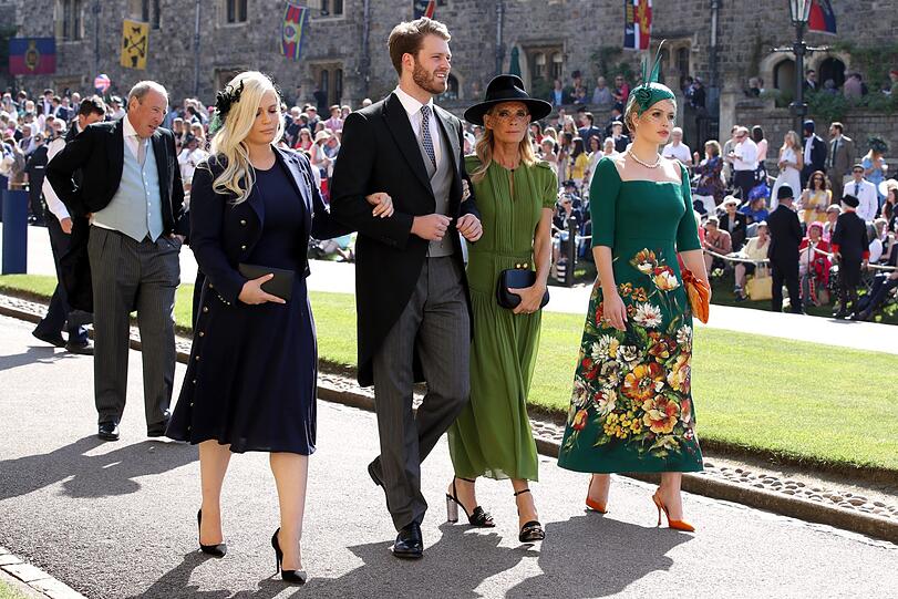 Familie von Lady Diana: Nichte Eliza Spencer, Neffe Louis Spencer, Schwägerin Victoria Aitken und Nichte Kitty Spencer