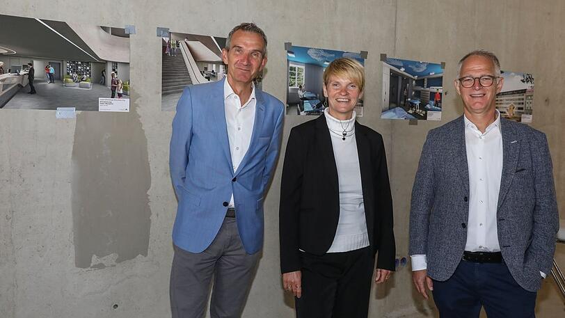 (V.l) Michael Gößl, Katja Hey und Winfried Nesensohn.