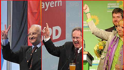 Reden sich am Aschermittwoch in Rage: OB Ude, Claudia Roth, Edmund Stoiber und Co. - sehen Sie hier die Bilder...