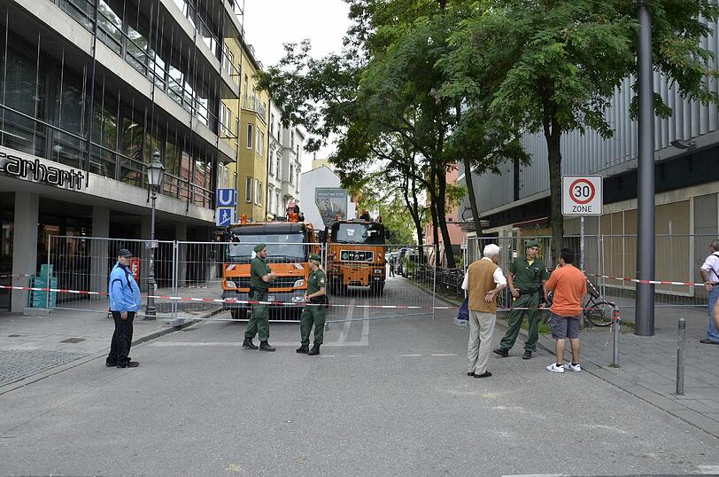Die Feilitzschstraße in Schwabing - Tag 2 nach der Bombe - die Bilder