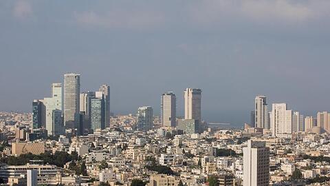 Blick auf die Stadt Tel Aviv.
