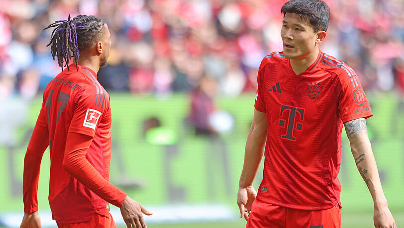 Er muss um seinen Platz im Bayern-Team bangen: Verteidiger Minjae Kim (r.).
