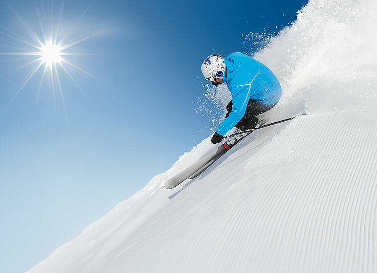 Die erste Spur auf der Piste: Ein Hochgenuss für jeden Skifahrer.