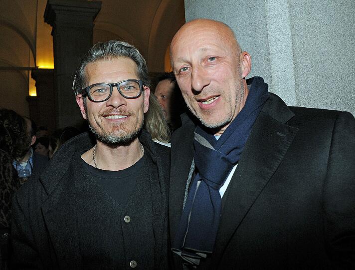 Der Schauspieler Götz Otto (l) und der Regisseur Oliver Hirschbiegel.