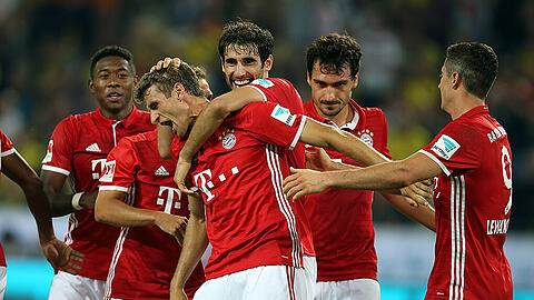 Die 2021er-Gang: David Alaba, Thomas Müller, Javi Martínez, Mats Hummels und Robert Lewandowski (von links) sind noch lange an den FC Bayern gebunden.