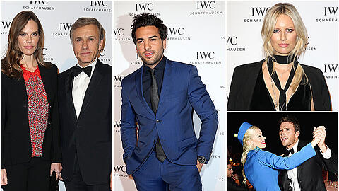 Elyas M'Barek kam ohne seine Freundin Julia zur IWC-Party nach Genf. Mehr Bilder der Gala in der Galerie.