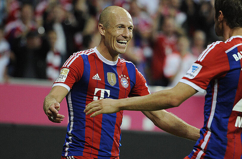Arjen Robben erzielte gegen Wolfsburg das 2:0, bereitete das 1:0 vor.