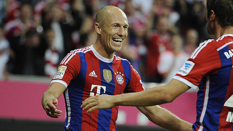 Arjen Robben erzielte gegen Wolfsburg das 2:0, bereitete das 1:0 vor. Arjen Robben erzielte gegen Wolfsburg das 2:0, bereitete das 1:0 vor.