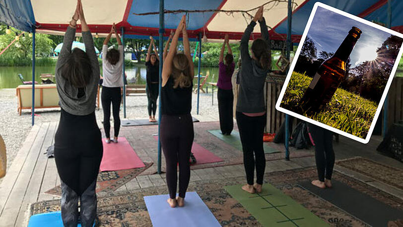 Bier und Yoga müssen sich nicht ausschließen, sondern können miteinander kombiniert werden.