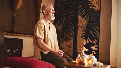 Meditation spielt eine große Rolle im Ayurveda.
