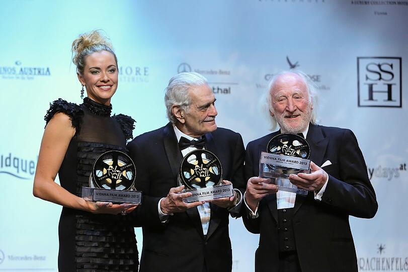 Kristanna Loken, Omar Sharif und der österreichische Schauspieler Karl Merkatz