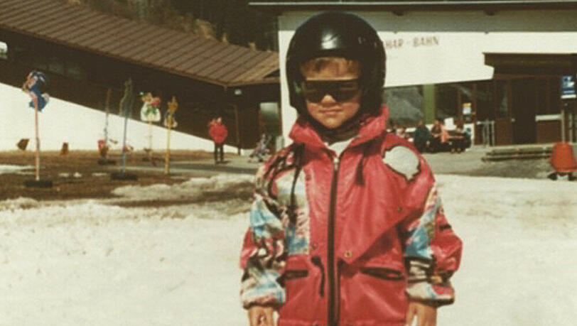 Der kleine Mario Götze auf Skiern Der kleine Mario Götze auf Skiern
