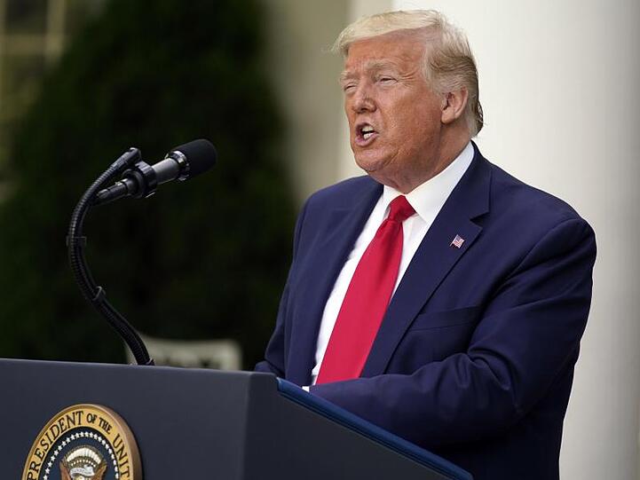 Präsident Donald Trump spielt beim US-Einreisestopp aus Europa auf Zeit.