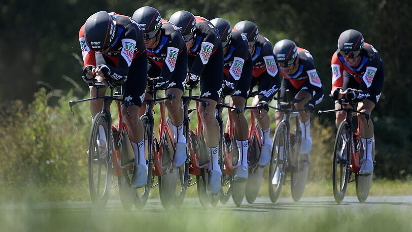 Die Fahrer von Team BMC Racing in Aktion.