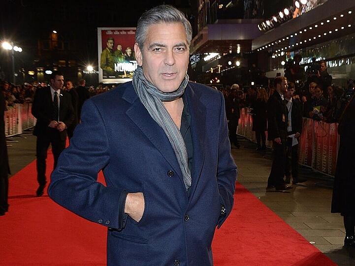 George Clooney bei der Filmpremiere von "Monuments Men" in New York