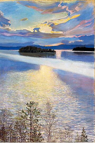 Akseli Gallen-Kallelas "Seeblick", 1901,
aus dem Ateneum Art Museum in Helsinki.