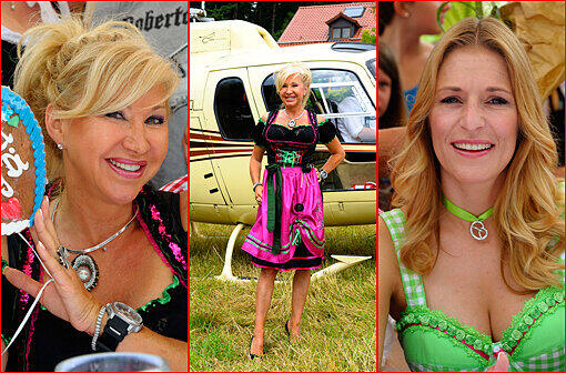 Carmen Geiss und Stefanie Hertel waren die Stargäste beim Stockerpoint-Volksfest. Klicken Sie durch die Bilderstrecke.