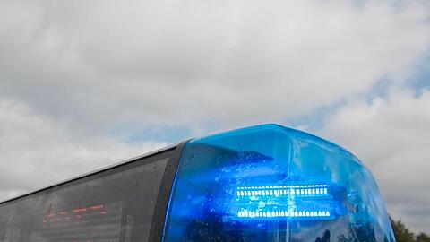 Ein Blaulicht leuchtet an einem Streifenwagen. Foto: Armin Weigel/dpa/Symbolbild
