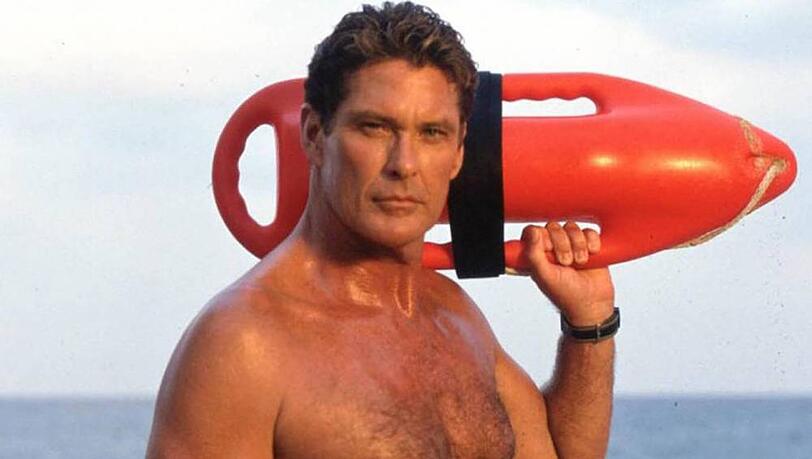 David Hasselhoff in seiner "Baywatch"-Rolle als Mitch Buchannon