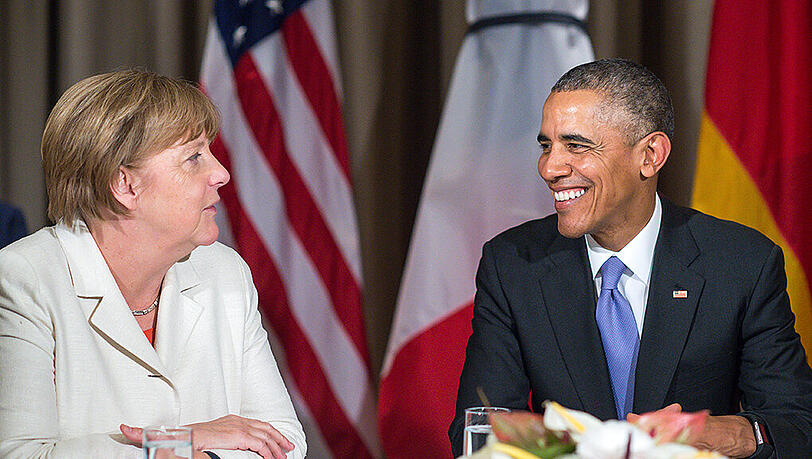 Bundeskanzlerin Angela Merkel mit dem US-Präsidenten Barack Obama beim G20-Gipfel im türkischen Belek. Bundeskanzlerin Angela Merkel mit dem US-Präsidenten Barack Obama beim G20-Gipfel im türkischen Belek.