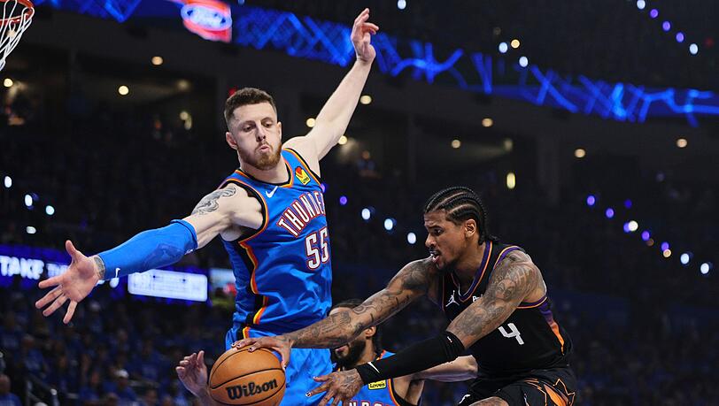 Der Sieg der Oklahoma City Thunder zum Start in die Playoffs war nie gef&auml;hrdet.